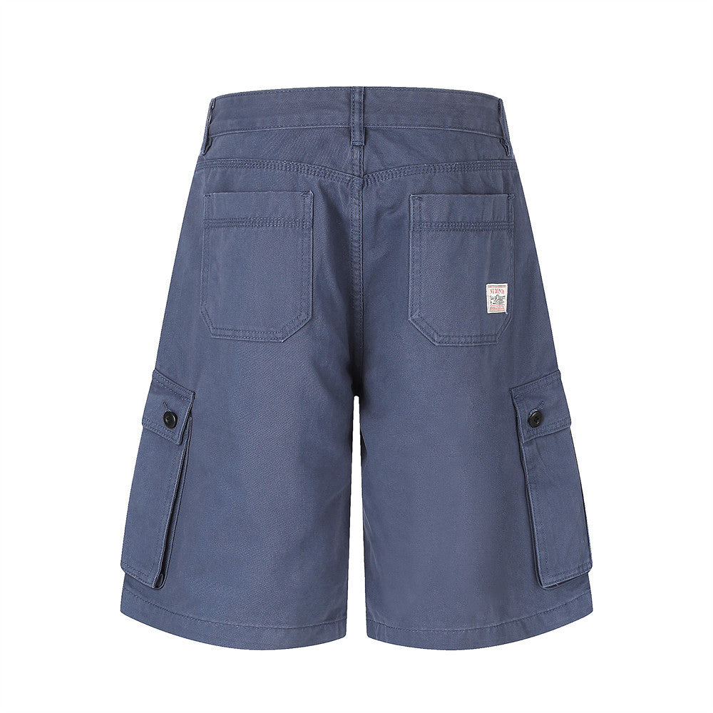 Baggy Cargo Shorts Men – Relaxed Straight-Leg Multi-Pocket Shorts