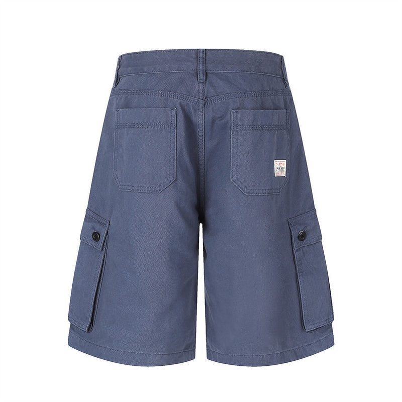 Baggy Cargo Shorts Men – Relaxed Straight-Leg Multi-Pocket Shorts