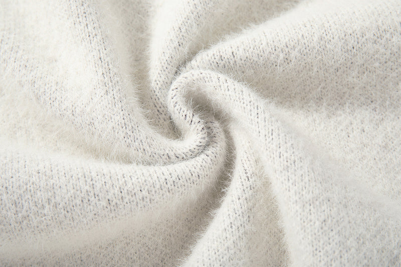 Ram Jacquard Crew Neck Knit Sweater – Oversized Streetwear Pullover