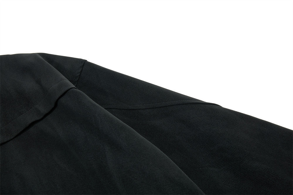 Jacke mit Stehkragen und Reißverschluss – Dekonstruierter Oversized-Schnitt