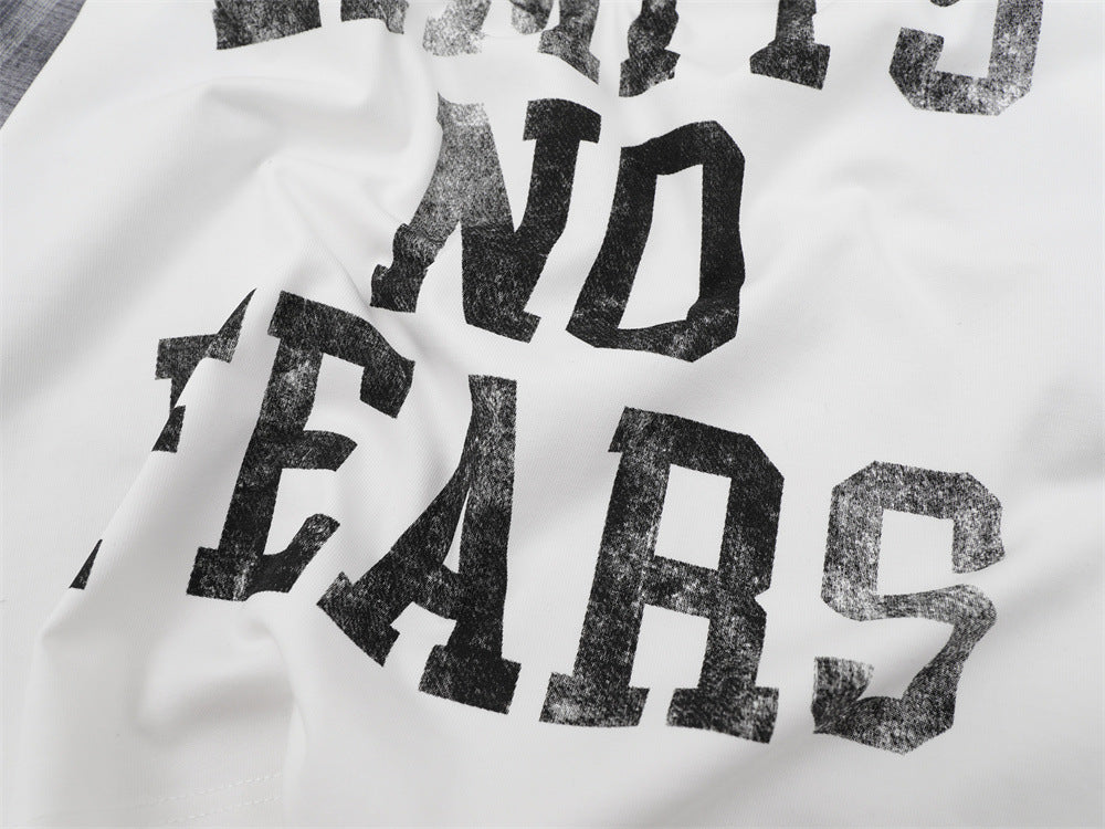 No Limits No Fears Karo-Langarmshirt – Oversized Graphic für Herren