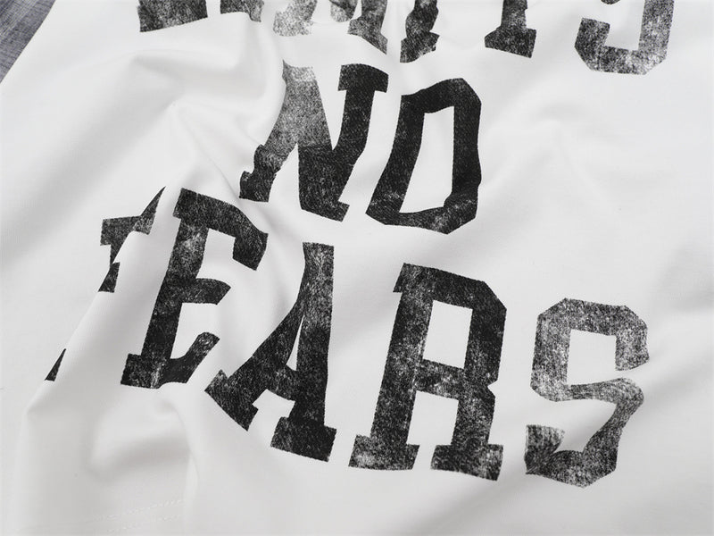 No Limits No Fears Karo-Langarmshirt – Oversized Graphic für Herren