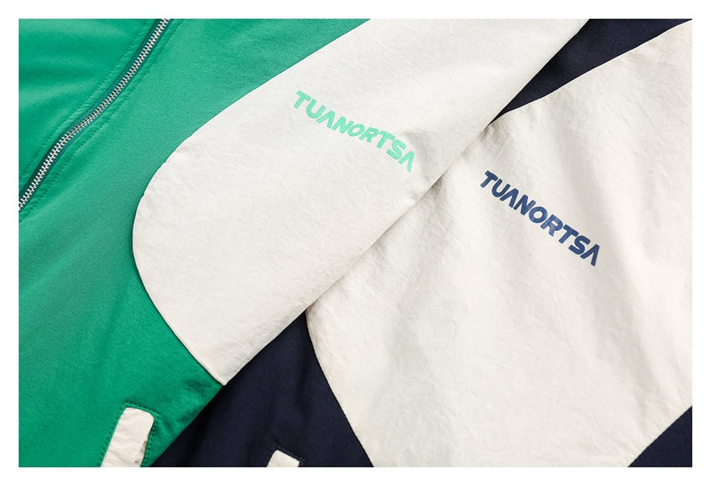 Colorblock Zip-Up Track Jacket — Oversized Retro Varsity Style