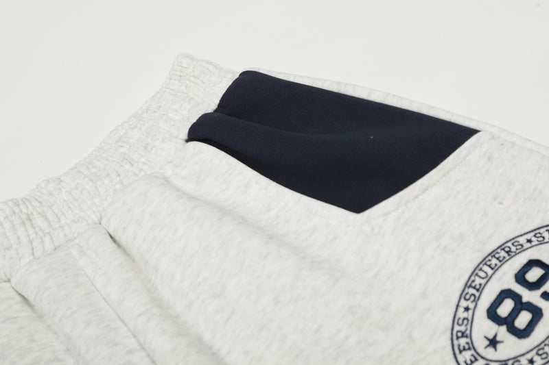 Wide-Leg Colorblock Sweatpants with Varsity 89 Badge
