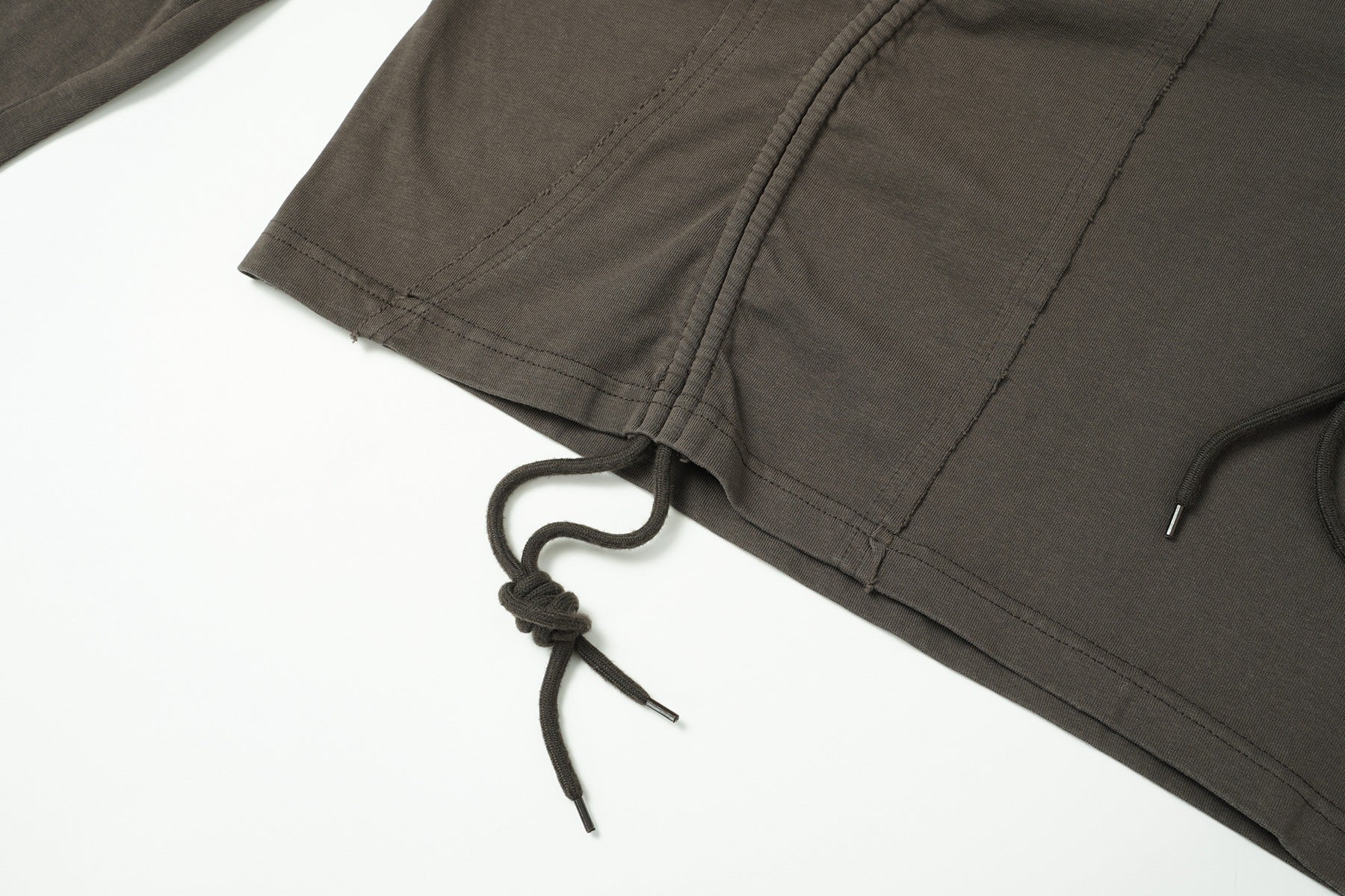 Langarm-Sweatshirt mit Farbverlauf, Washed-Finish und Tunnelzugsaum