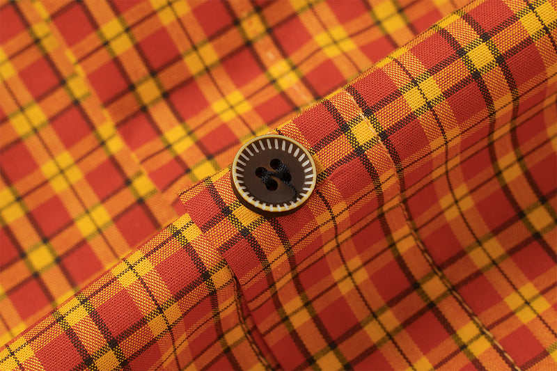 Chemise en flanelle à carreaux bleus – Coupe décontractée, manches longues et boutonnage