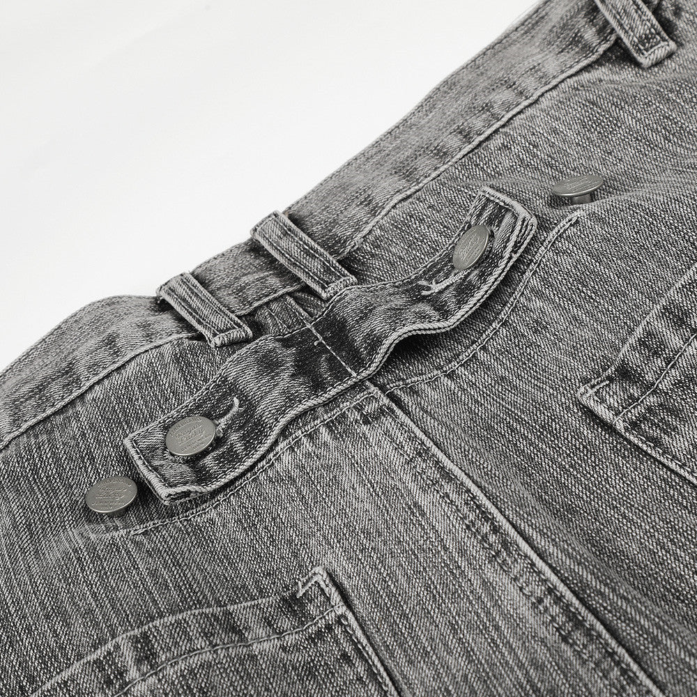 Wide-Leg Barrel Jeans – Punk Washed Vintage Silhouette