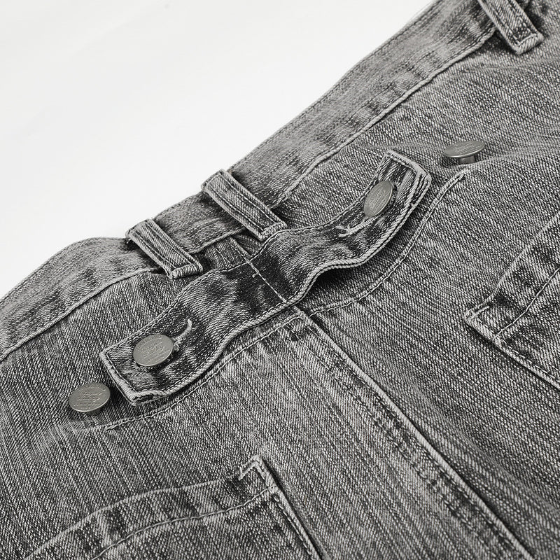 Wide-Leg Barrel Jeans – Punk Washed Vintage Silhouette