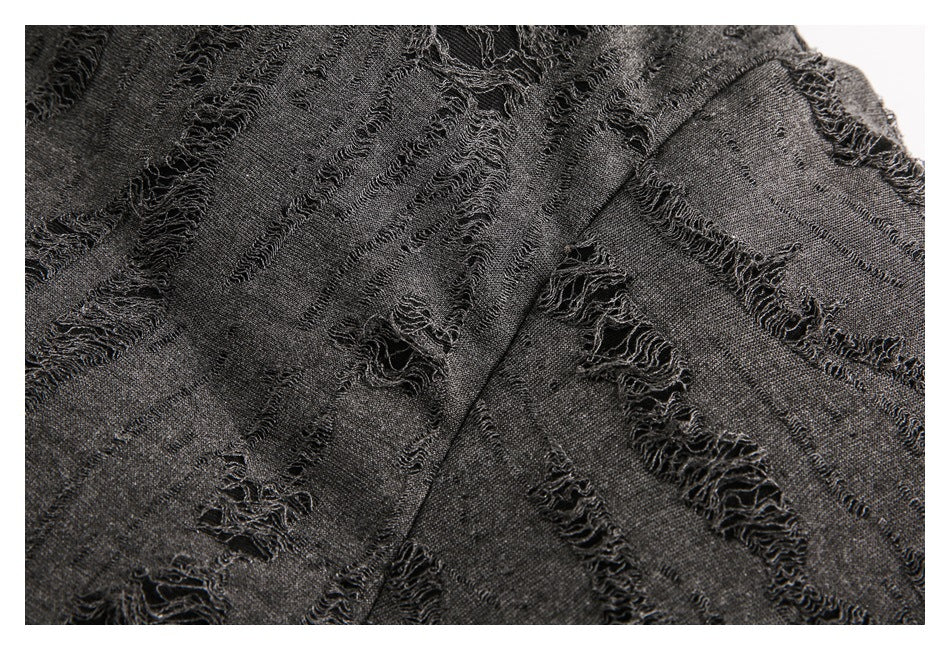 Distressed Texture Puffer Jacket Stand Collar Padded Coat