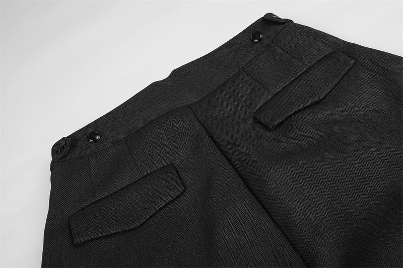 Wide-Leg Pleated Trousers – High-Waist Oversized Silhouette