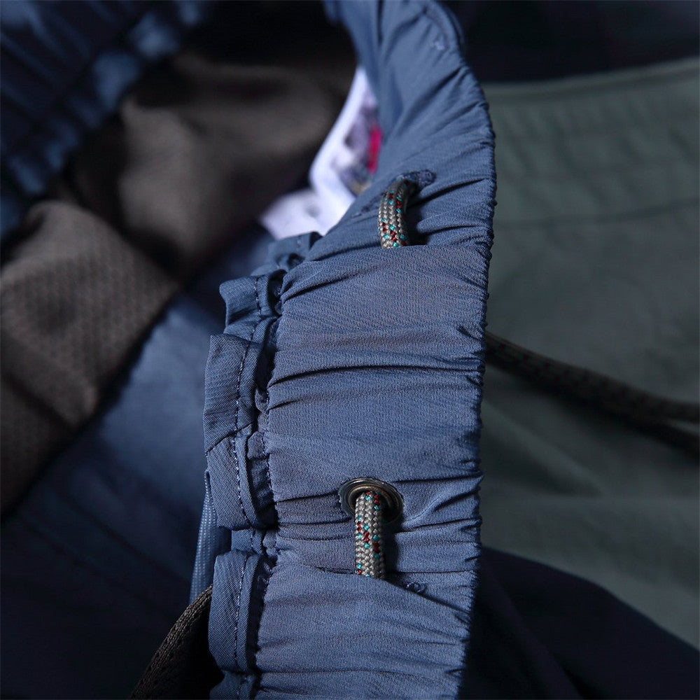 Wide-Leg Colorblock Track Pants – Relaxed Fit Outdoor Sport Trousers