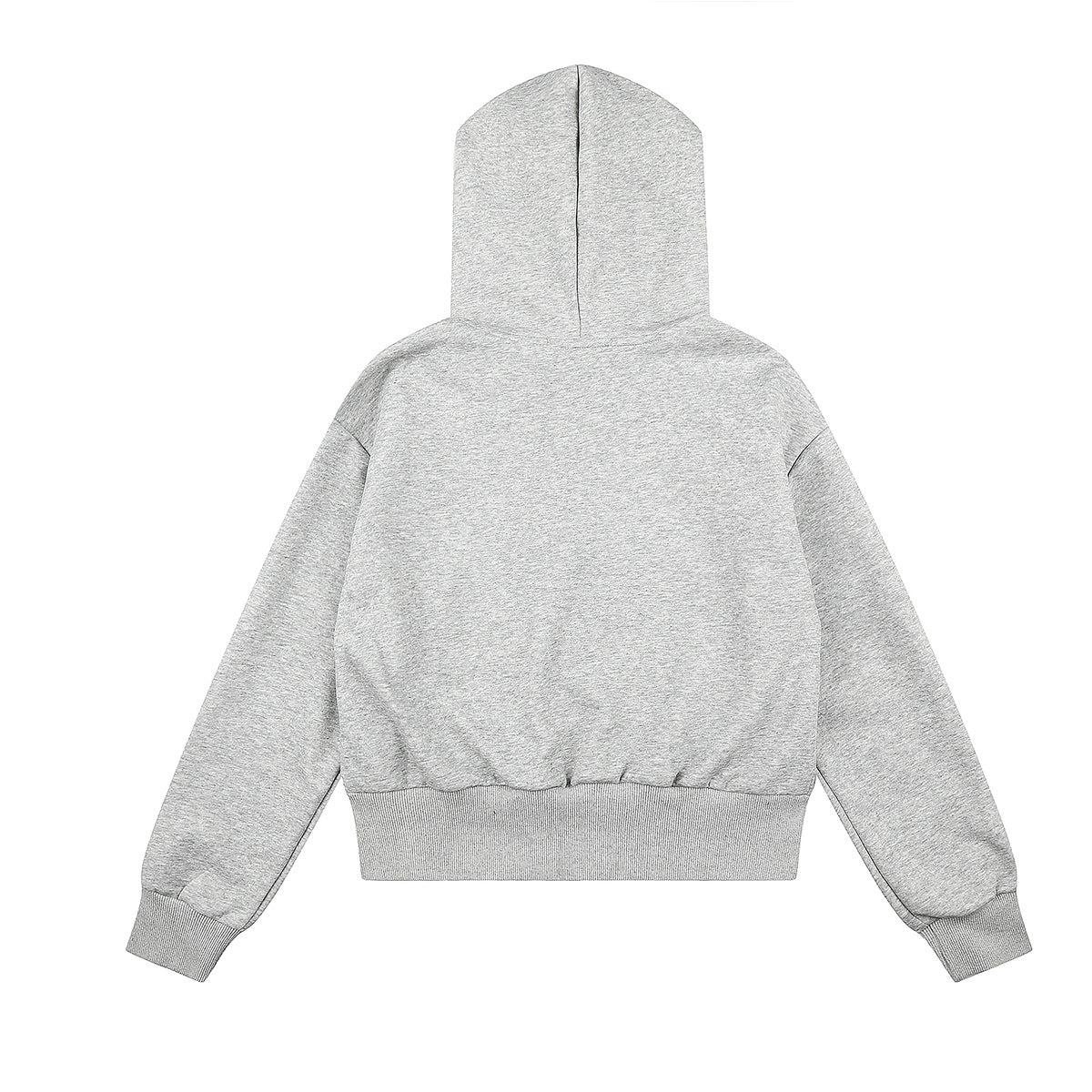 Sweat à capuche zippé avec écusson croix clouté et doublure camouflage