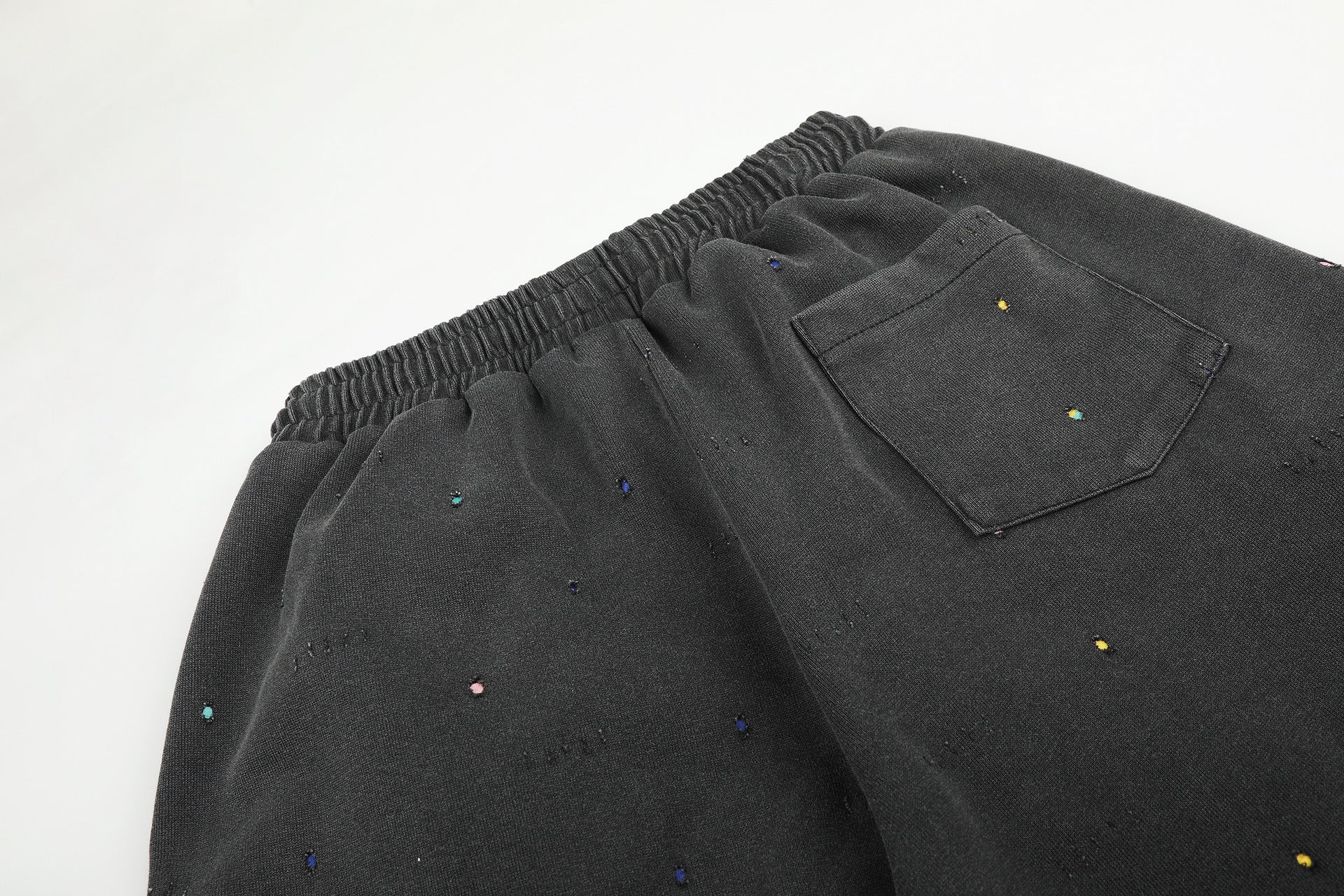 Pantalon de survêtement baggy à jambes larges, imprimé constellation d’étoiles, délavé