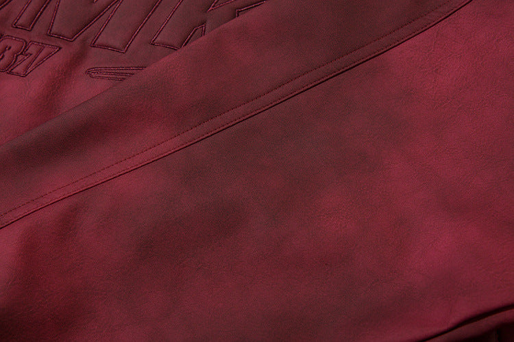 Sweat-shirt SMK à demi-zip – Col montant vintage effet délavé à l’acide