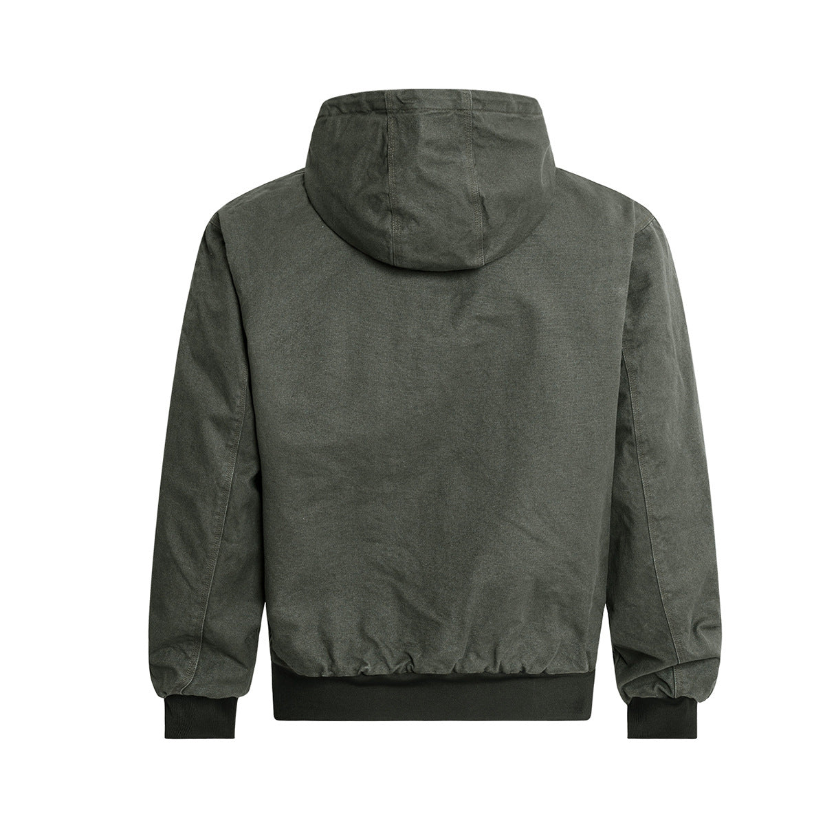Men's Washed Canvas Hooded Work Jacket – Vintage American Workwear Style