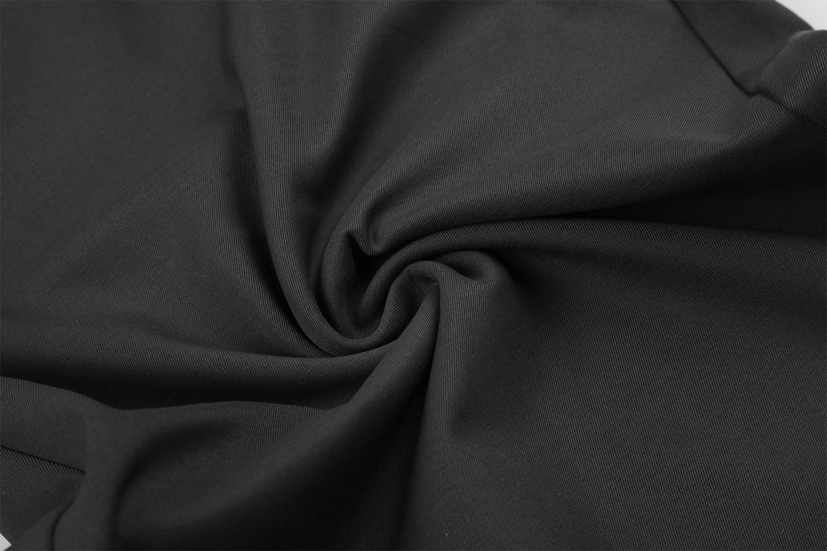Palazzo-Hose mit weitem Bein und Militärknopf- sowie Riemendetails