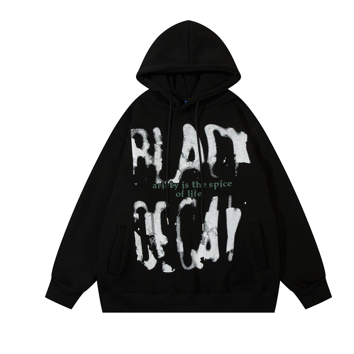 Heavyweight Graffiti Graphic Hoodie – Oversized Street Style Pullover
