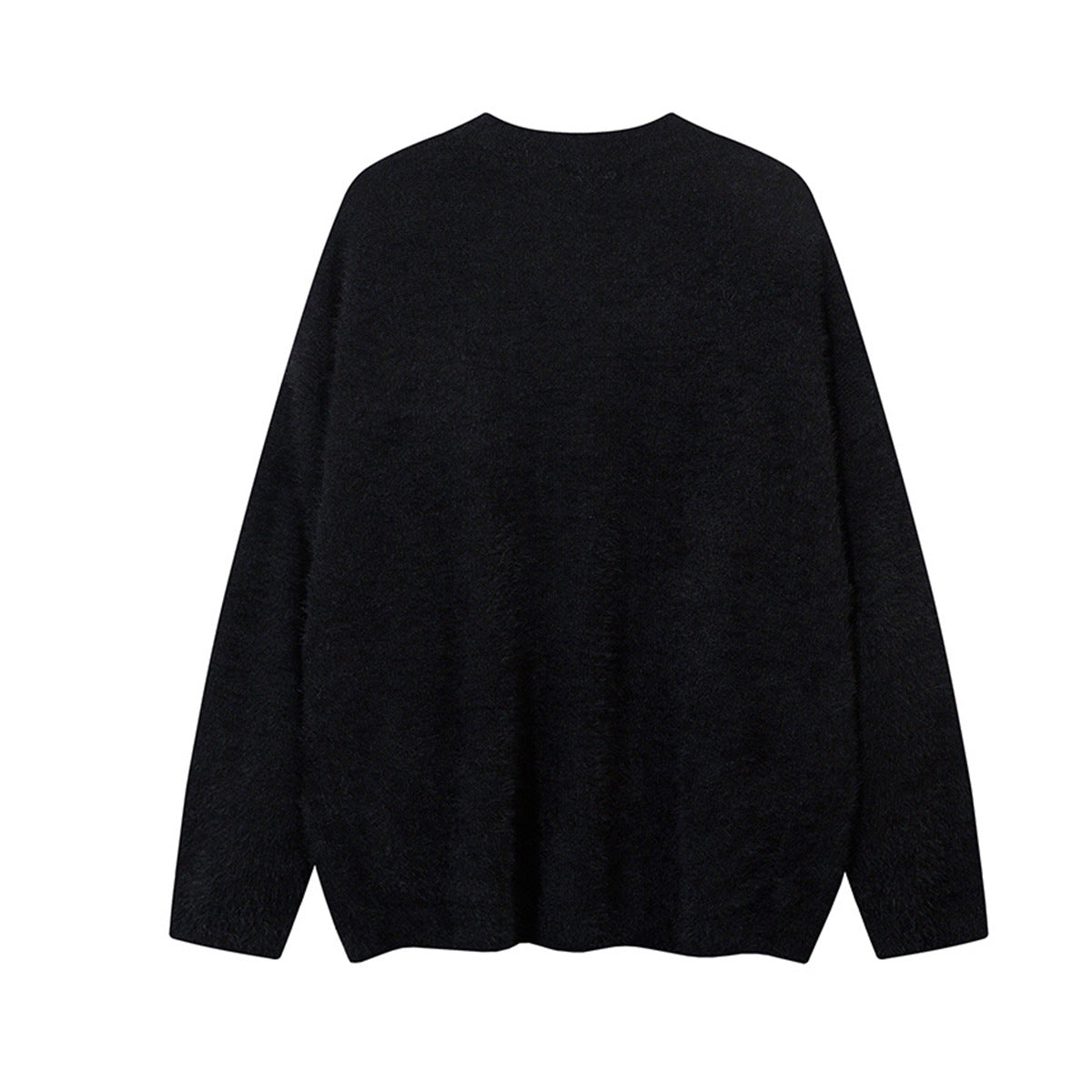 Pull oversize en maille jacquard à lettrage – Hell Is Empty, motif graffiti