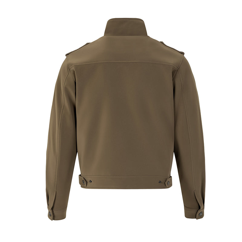 Jacke im Military-Stil mit Stehkragen und zweireihigem Knopfdetail