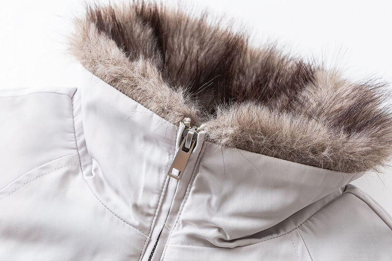 Faux Fur Collar Padded Bomber Jacket – Oversized Winter Puffer