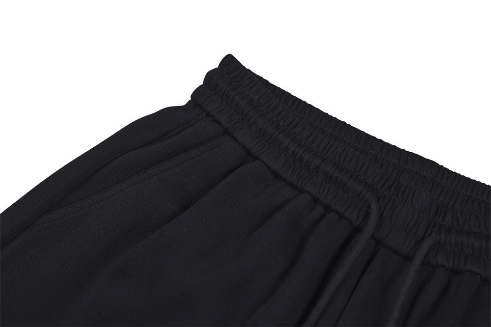 Grim Reaper Embroidered Baggy Sweatpants – Wide Leg Hip-Hop Street Pants