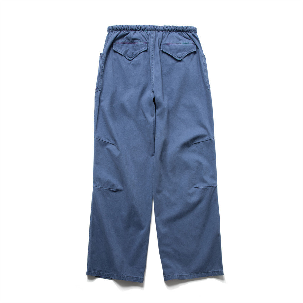 Baggy Wide-Leg Cargo Pants for Men – Vintage Workwear Style with Elastic Waist