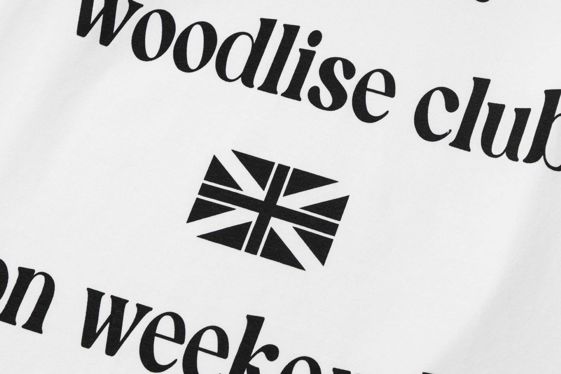 Langarm-Shirt mit Grafikprint und Rundhalsausschnitt – Woodlise-Club-Slogan