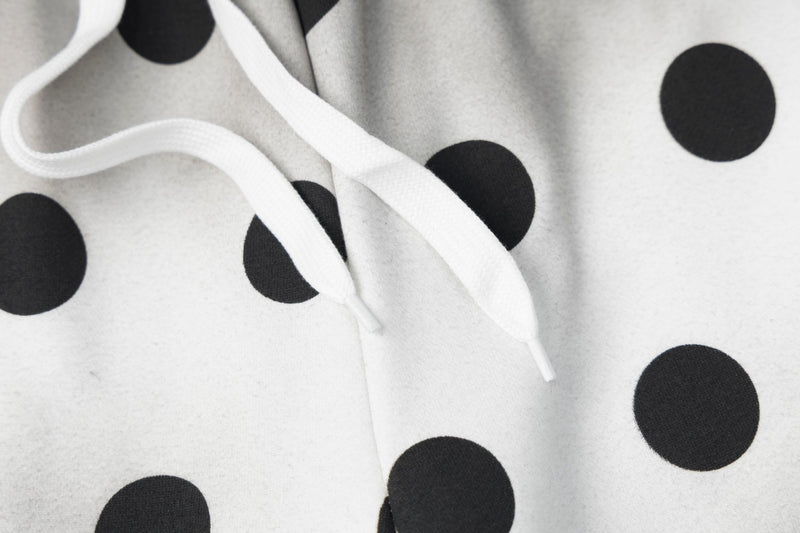 Pantalon de survêtement large à pois – Coupe décontractée délavée à l’acide