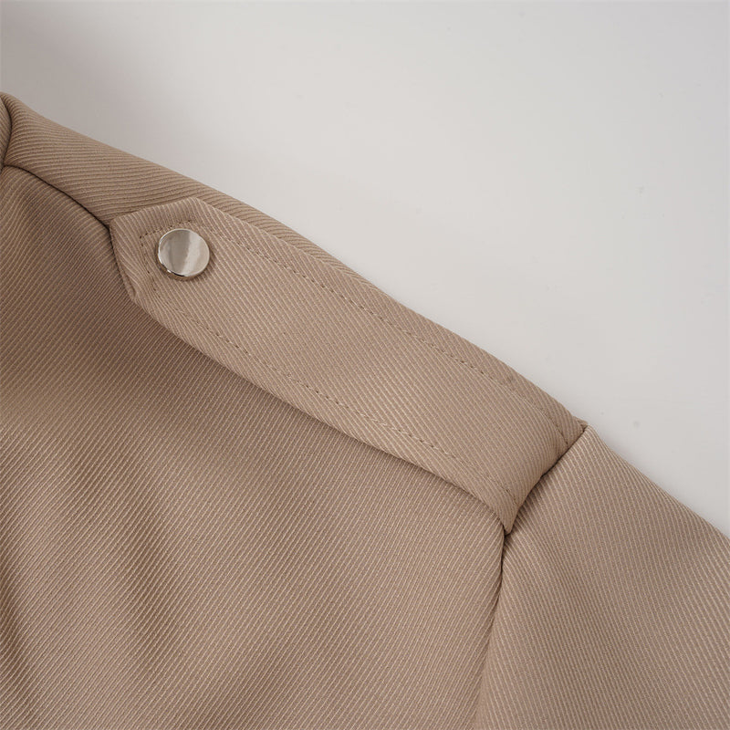 Blouson bomber oversize avec col montant et poches cargo