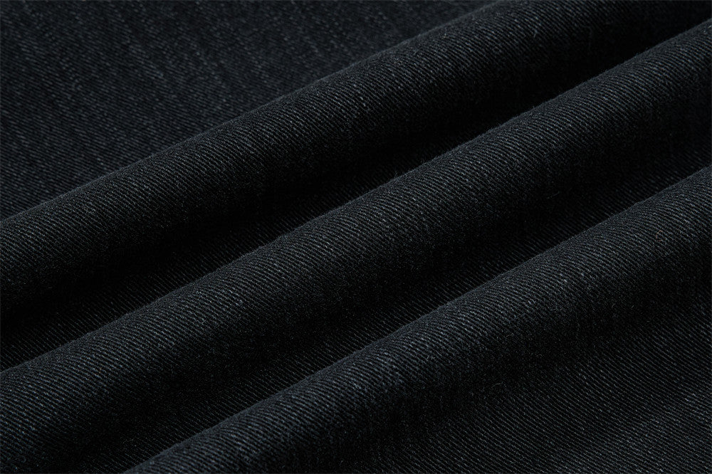 Vaqueros cargo para hombre — Pantalón vaquero de pierna ancha con múltiples bolsillos y lavado desgastado