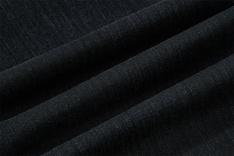 Vaqueros cargo para hombre — Pantalón vaquero de pierna ancha con múltiples bolsillos y lavado desgastado