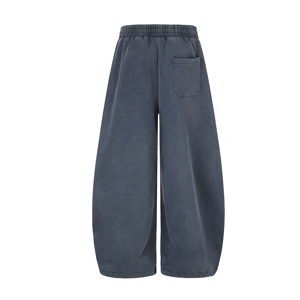 Pantalones de chándal de pierna ancha con cruz estampada y acabado lavado ácido