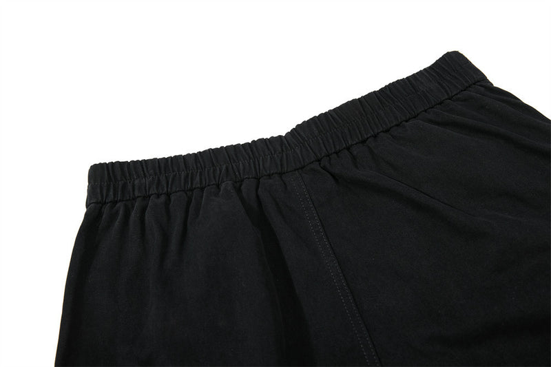 Wide-Leg Cargo Pants – High-Rise Zip Waistband & Side Pocket Detail