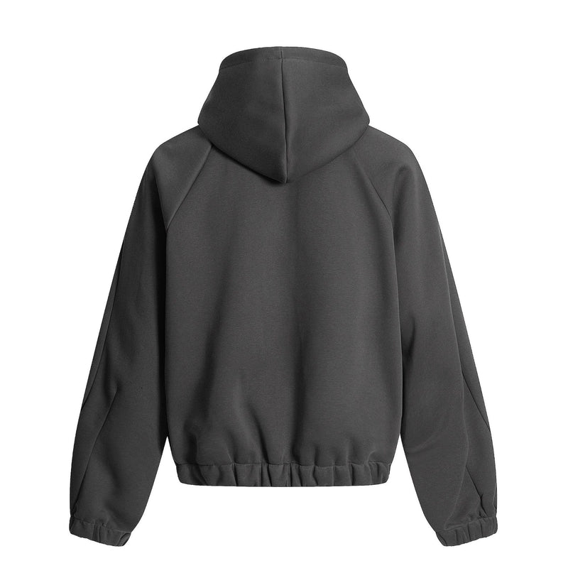 Hoodie zippé oversize doublé en molleton