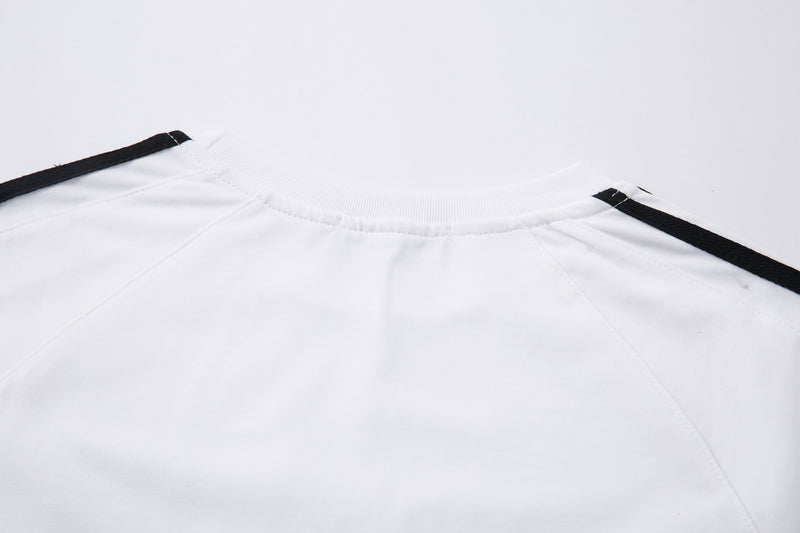 T-shirt à manches longues style football AWSPIKYHEAD – Col rond à rayures