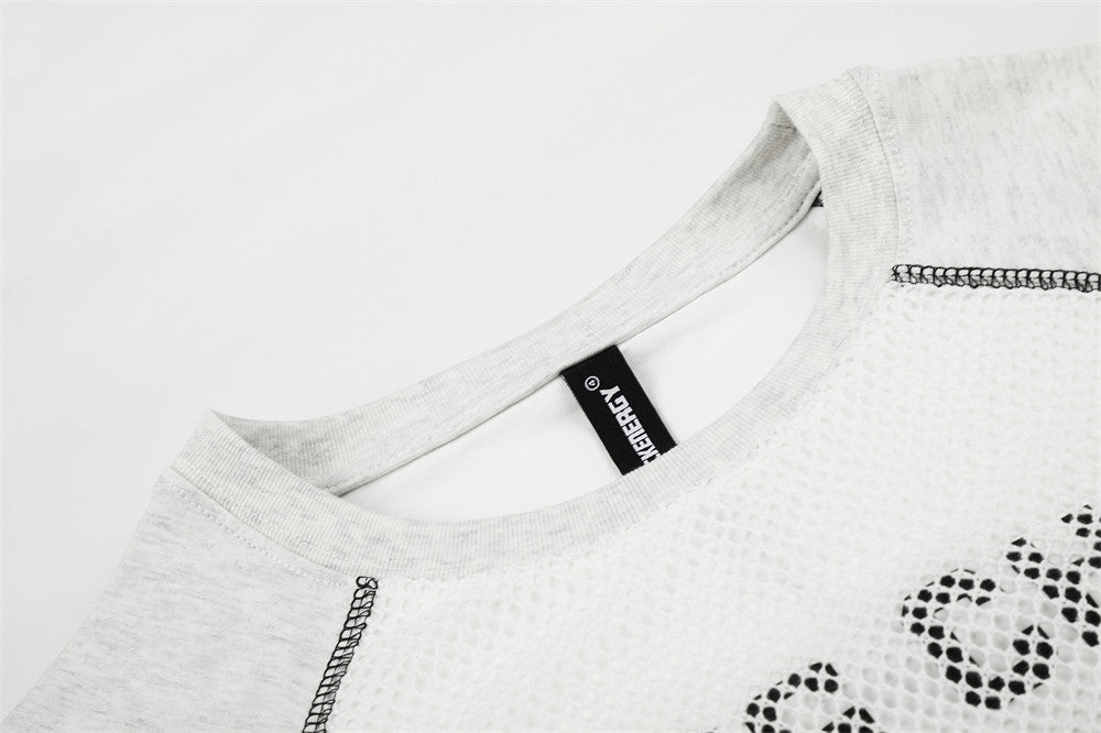 Men's Long Sleeve Tee Shirts – Number 23 Mesh Graphic Raglan Top