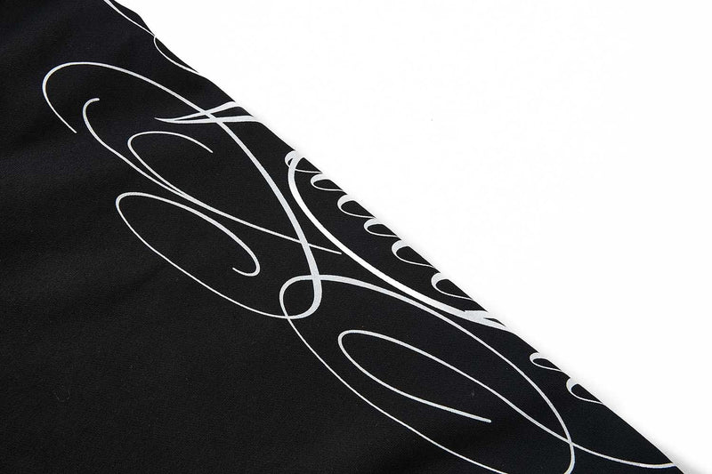 Sweat à capuche zippé avec bordure en fausse fourrure et imprimé script sur les manches