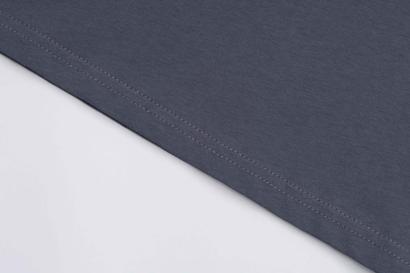 T-shirt Henley homme à manches longues avec détails à œillets – Coupe slim, style américain rétro