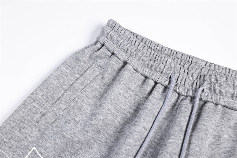 Wide-Leg Sweatpants with Cross Script Graphic Print