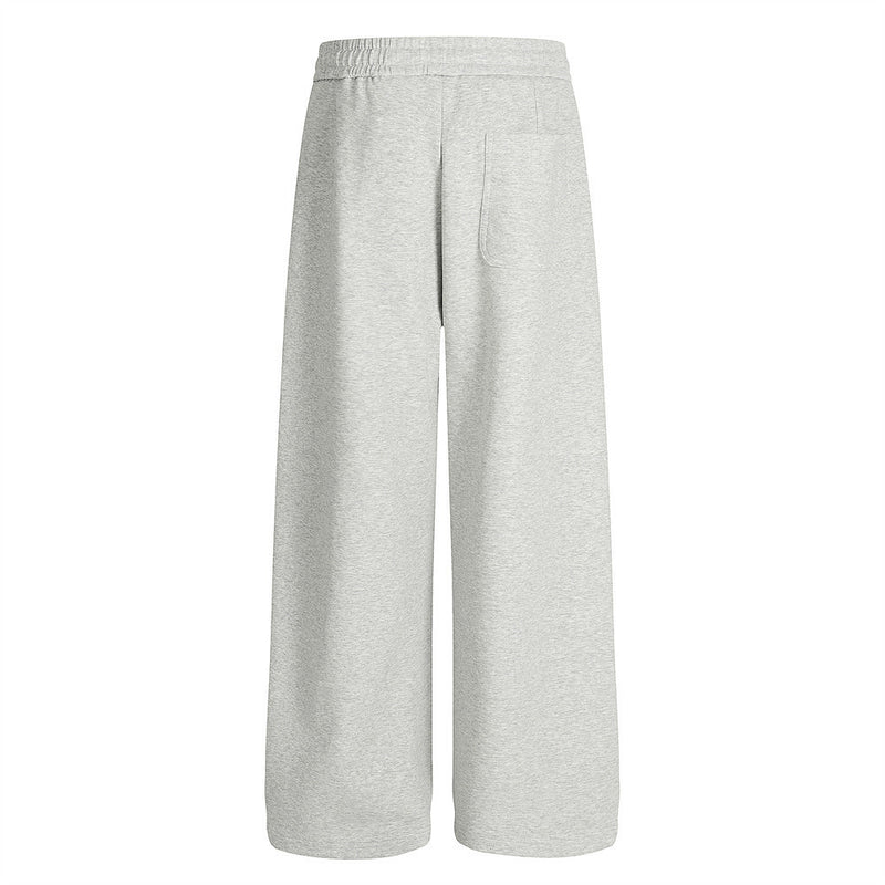 Pantalon de survêtement homme à jambes larges – Coupe ample, taille élastique, coloris uni
