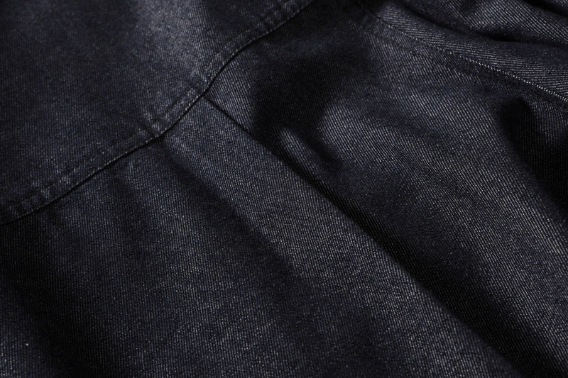 Men's Long Sleeve Button-Up Denim Shirt – Relaxed Fit Workwear Overshirt