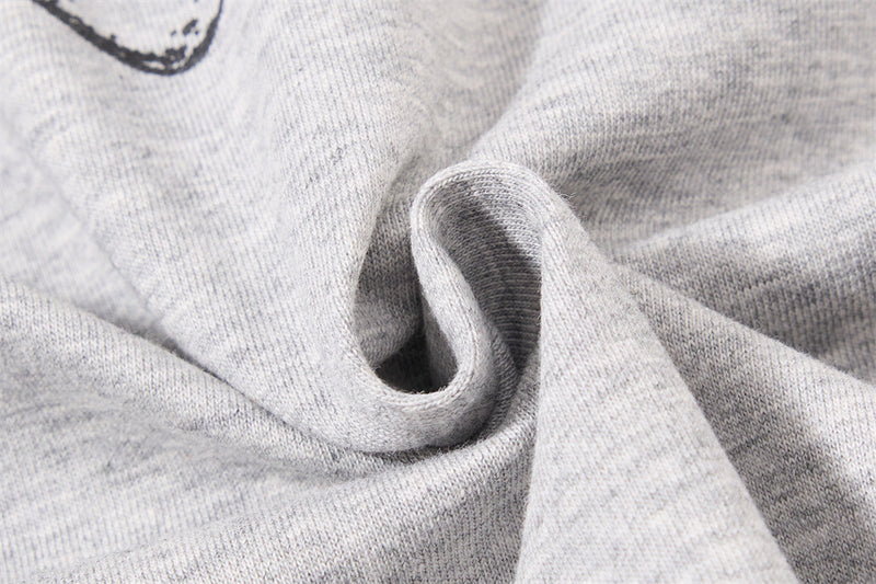 Long Sleeve Polo Shirt with Graffiti Star Print