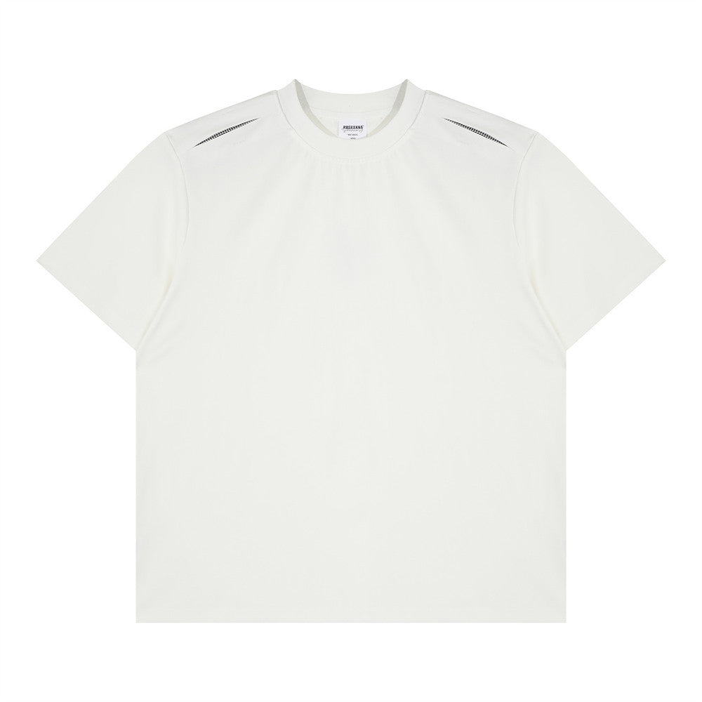Oversized Crewneck T-Shirt with Shoulder Stitch Detail