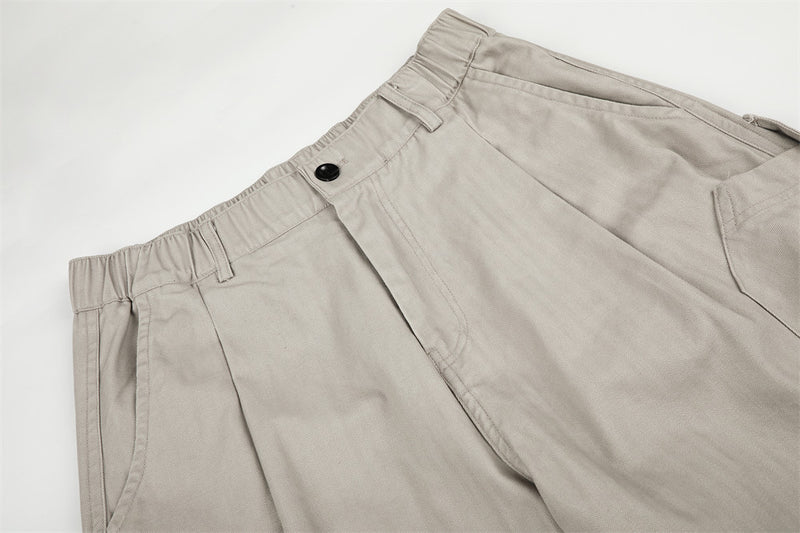 Wide-Leg Cargo Pants – Multi-Pocket Relaxed Fit Trousers