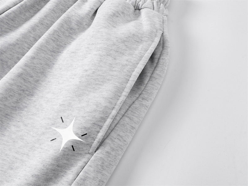 Wide-Leg Sweatpants with Star Graphic Print – Men's Relaxed Fit Streetwear Pants