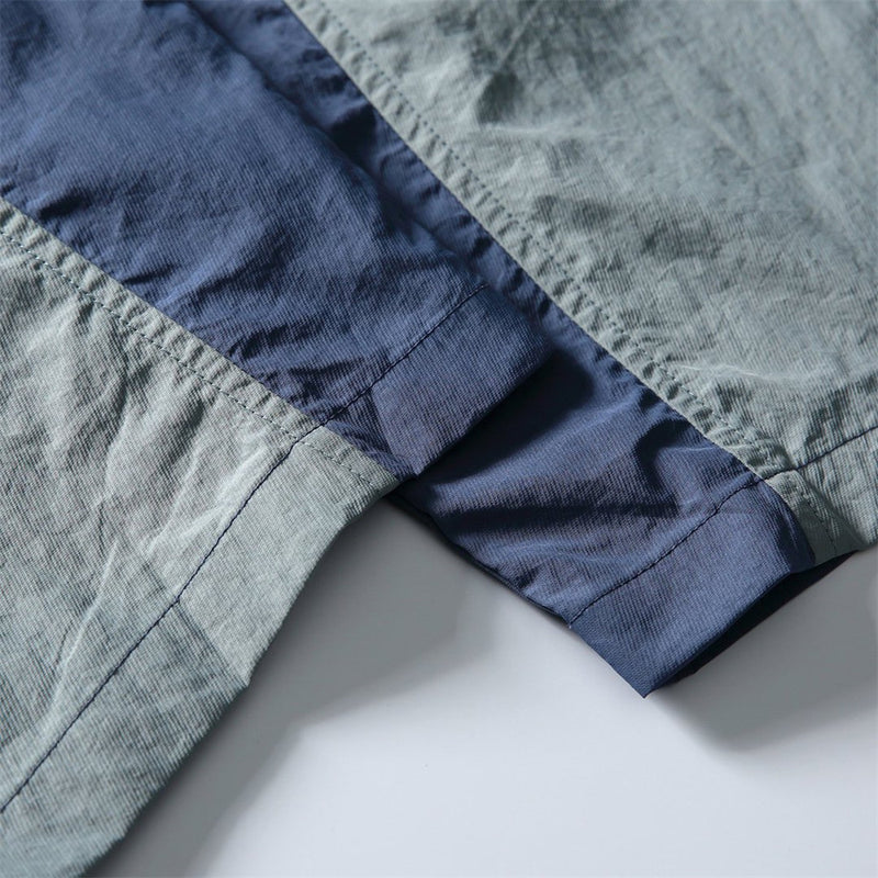 Wide-Leg Colorblock Track Pants – Relaxed Fit Outdoor Sport Trousers
