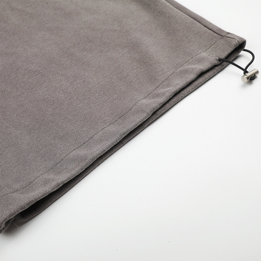 Wide-Leg Sweatpants with Vintage Cross Print & Acid Wash Finish