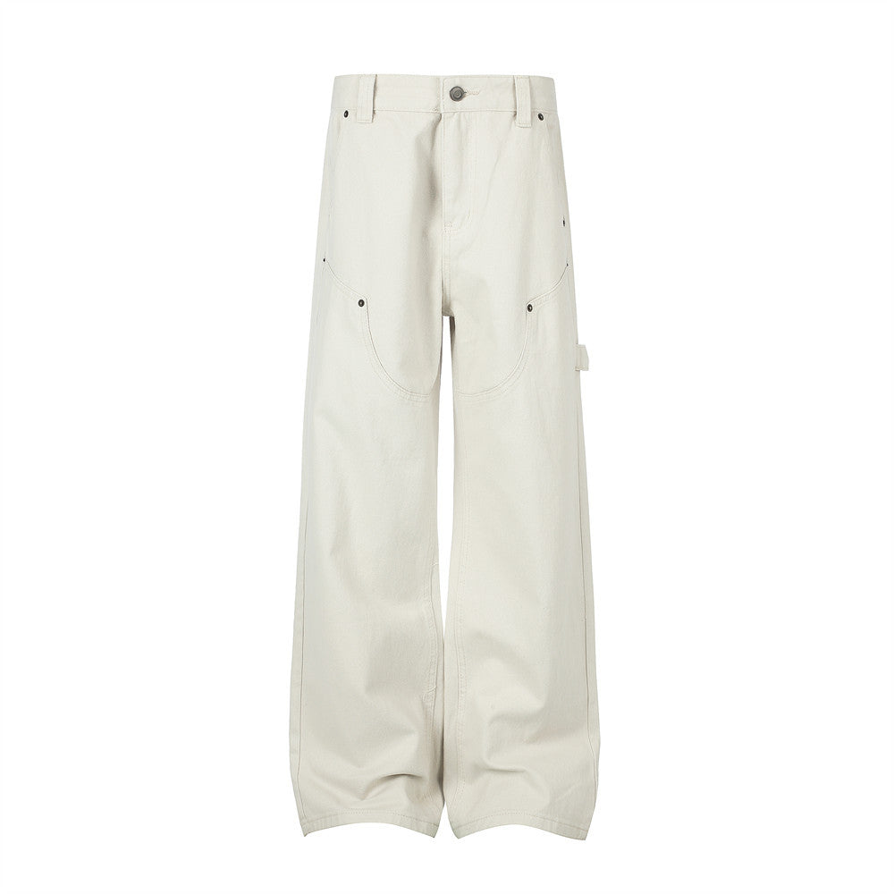 Pantalon de charpentier à jambes larges – Coupe décontractée inspirée du workwear