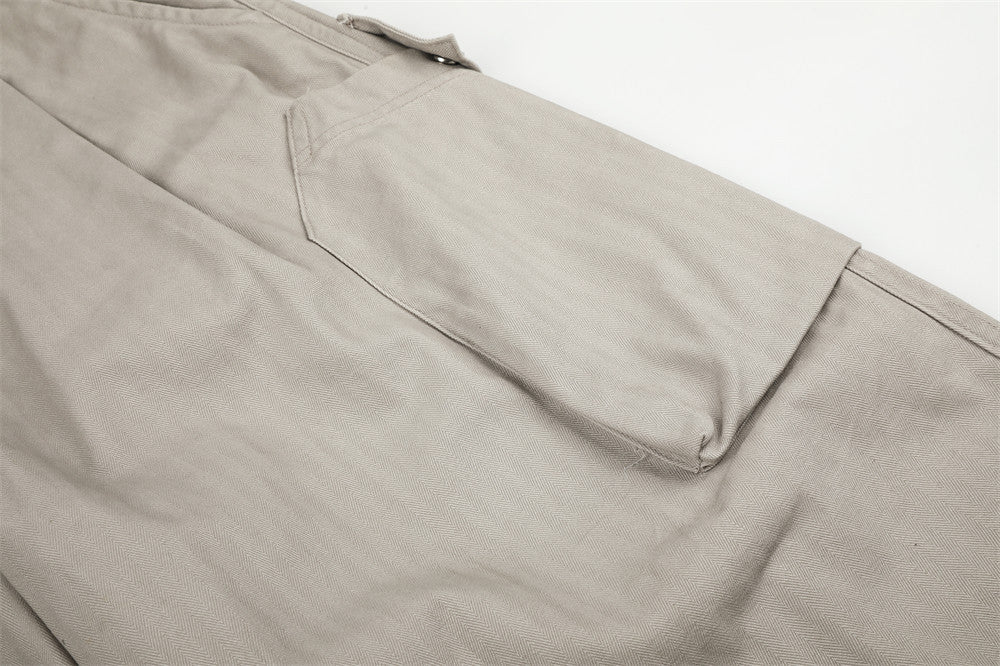 Wide-Leg Cargo Pants – Multi-Pocket Relaxed Fit Trousers