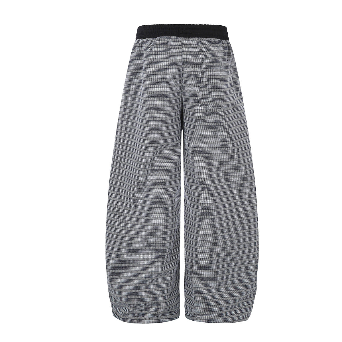Wide-Leg Striped Sweatpants with Star Embroidery – Relaxed Fit Knit Pants